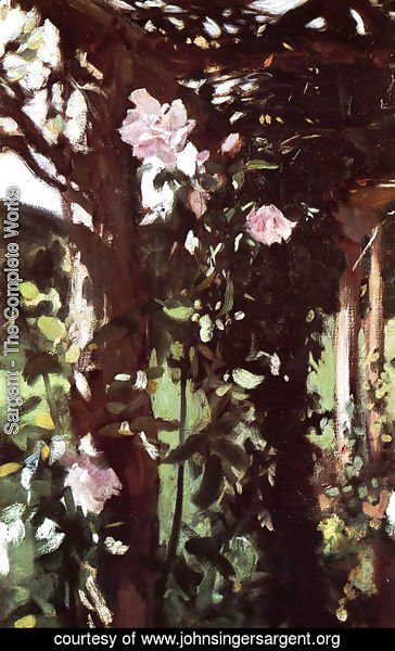 Sargent - A Rose Trellis (Roses at Oxfordshire)