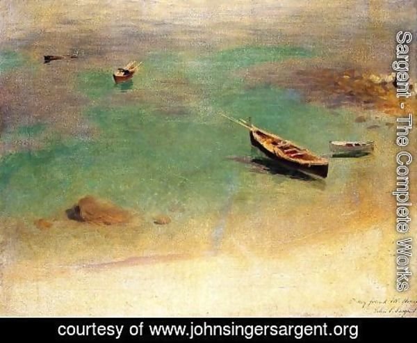 Sargent - A Boat in the Waters off Capri