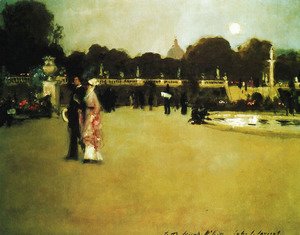 Sargent - Luxembourg Gardens at Twilight