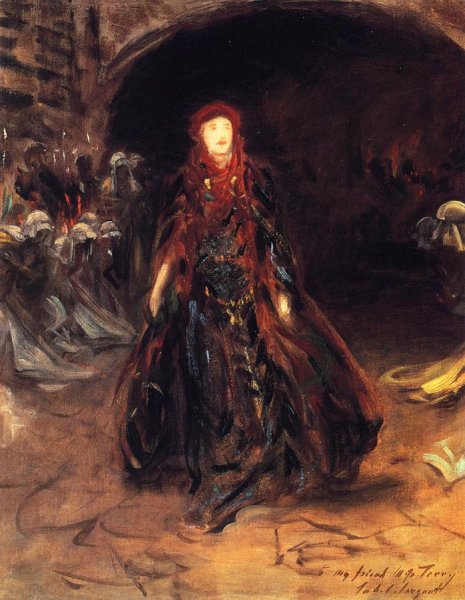 Ellen Terry as Lady Macbeth (sketch)