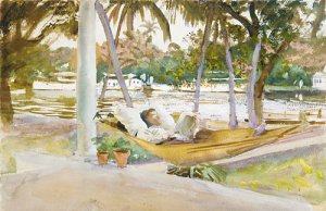 Figure in Hammock Florid 1917