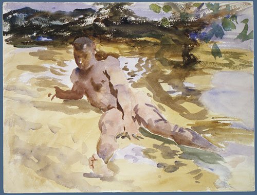 Figure on Beach Florida 1917