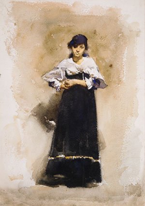 Young Woman with a Black Skirt Early 1880s